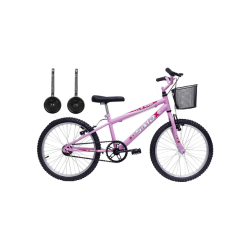 Bicicleta Aro 20 Bike Infantil Meninas feminina cesta rodinhas Saidx