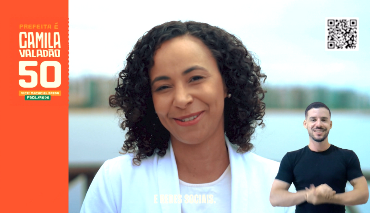 Camila Valadão é candidata a prefeita de Vitória.