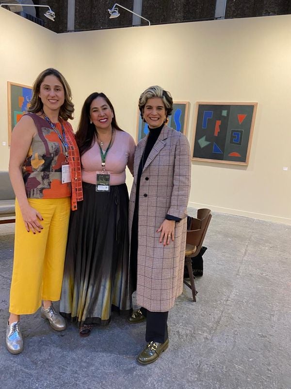 Tamara Brandt, Gorete Thorey e Fernanda Feitosa (idealizadora SP Arte-Rotas)