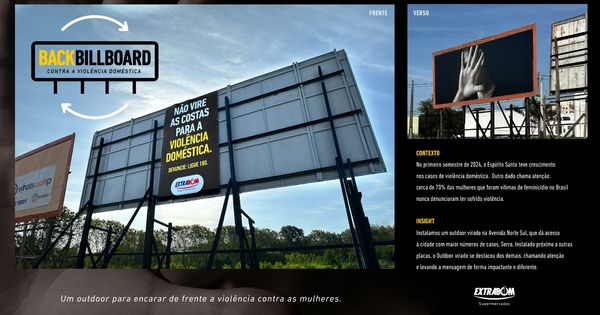 MP vira outdoor de costas e...