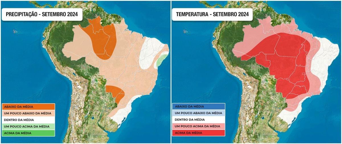 Previsão do tempo para o Espírito Santo, segundo o Climatempo