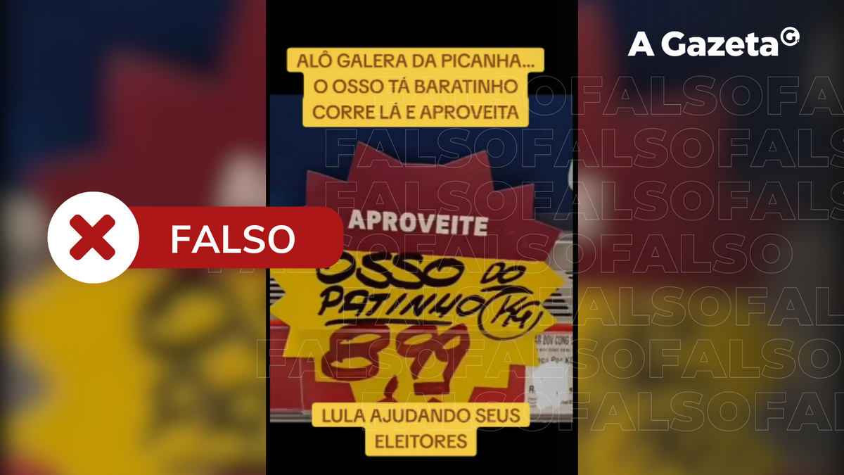 É falso que osso de patinho tenha começado a ser comercializado por conta de suposta crise no governo Lula