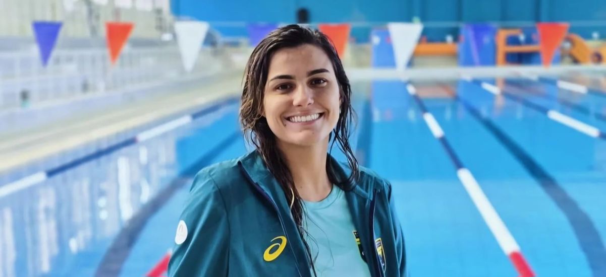 Mariana Gesteira conquista bronze nos 100m costas