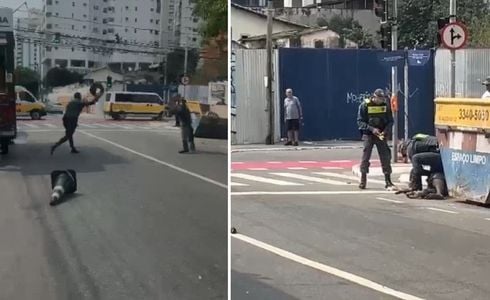 Genilson Assis Ressurreição, de 38 anos, reagiu à abordagem da PM e tentou agredir os policiais; contra ele, havia um mandado de prisão de estupro expedido na Bahia