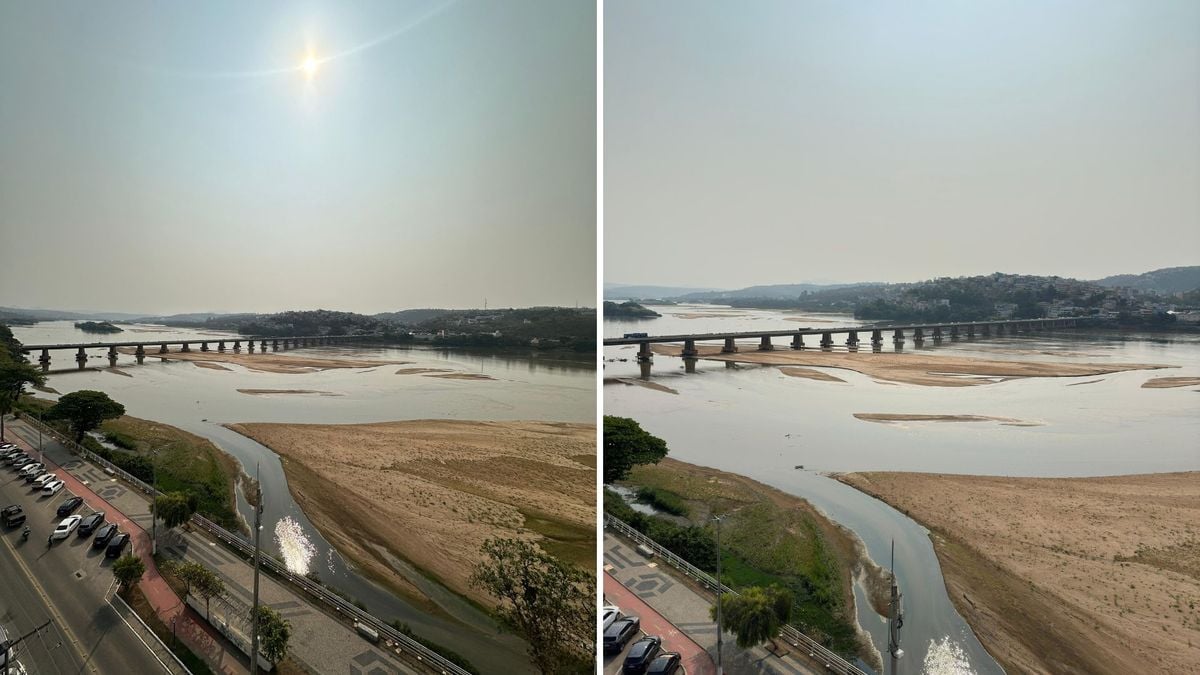 Bancos de areia no Rio Doce em Colatina