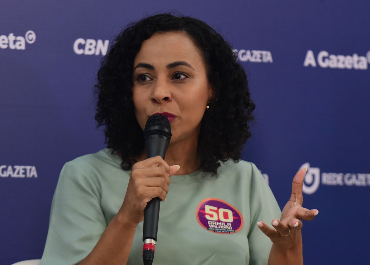 Camila Valadão, candidata à Prefeitura de Vitória, entrevistada por CBN, e A Gazeta