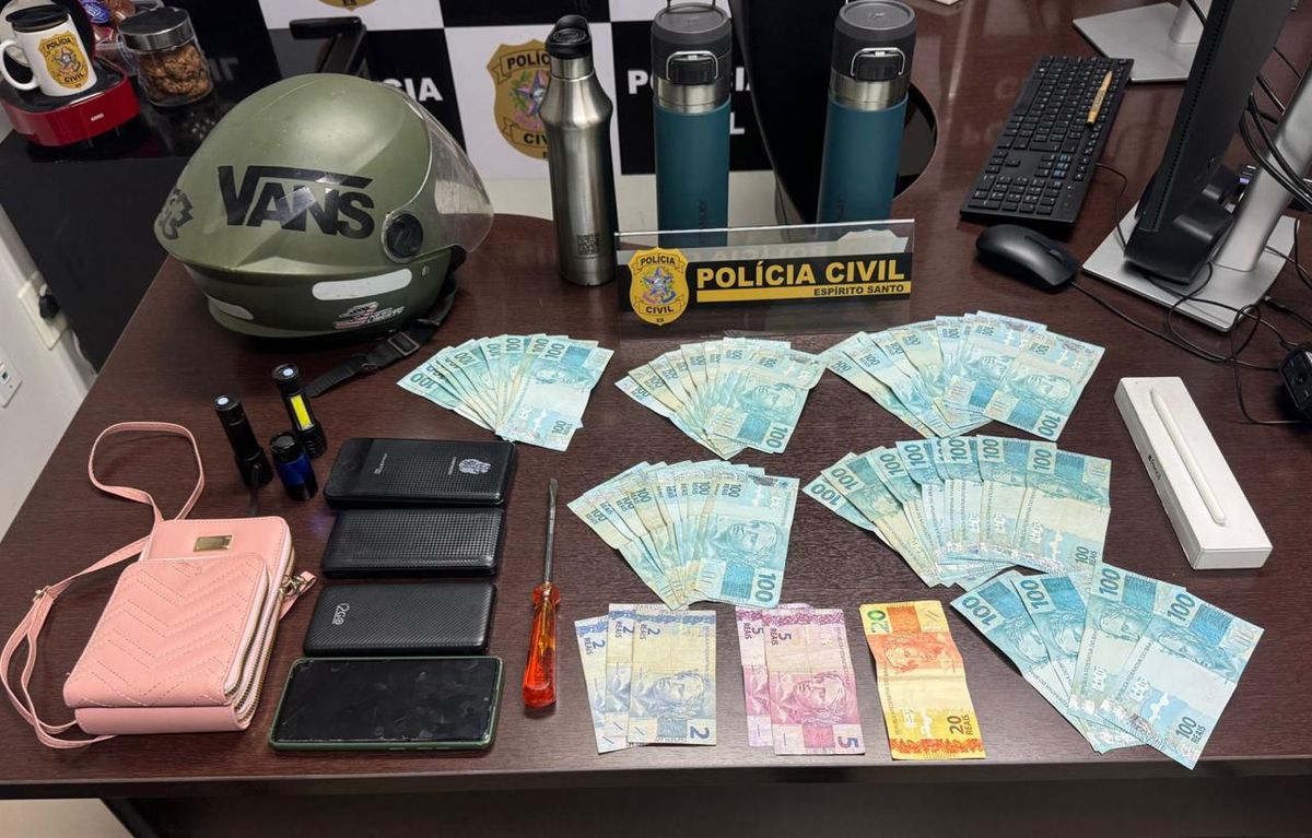 Trio atuava roubando carros em bairros nobres em Vitória. por Polícia Civil 