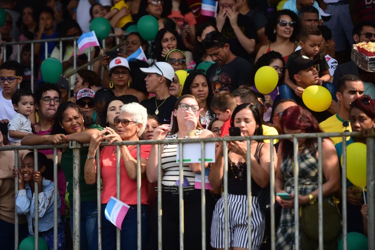 Desfile-cívico do 7 de setembro no Centro de Vitória