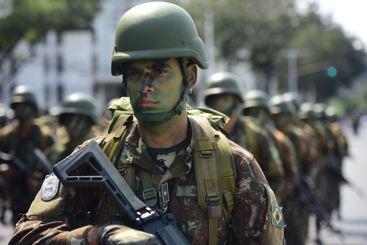 Desfile-cívico do 7 de setembro no Centro de Vitória