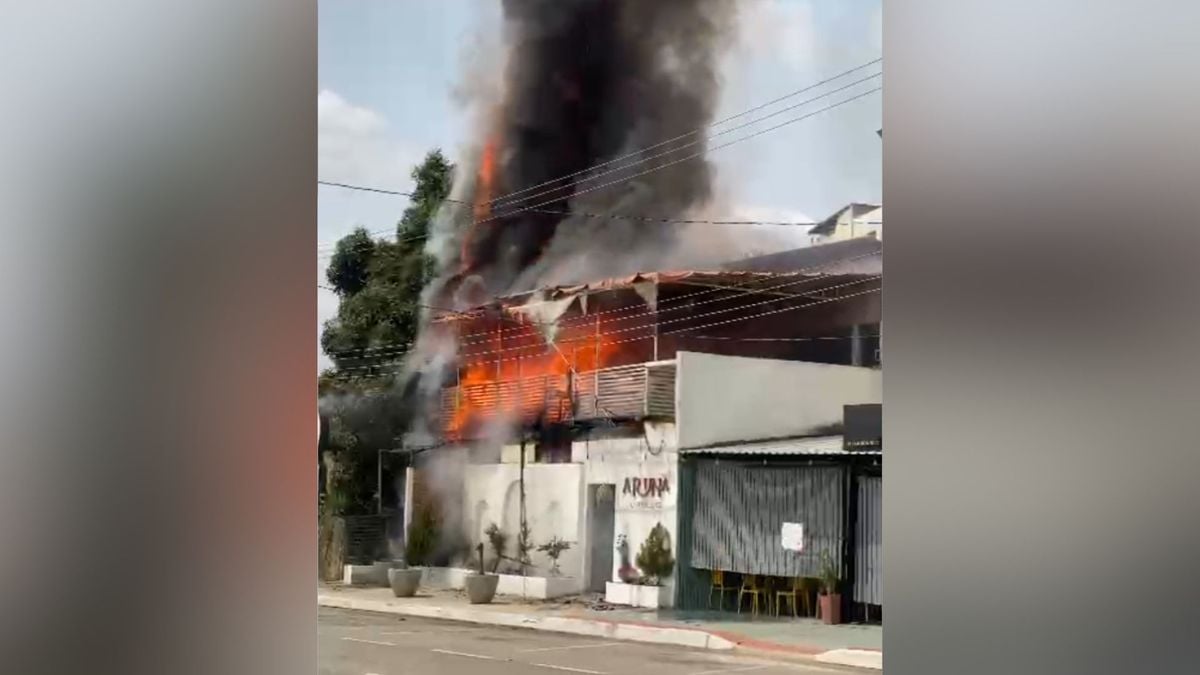 Incêndio atinge restaurante na Avenida Beira-Rio em Colatina