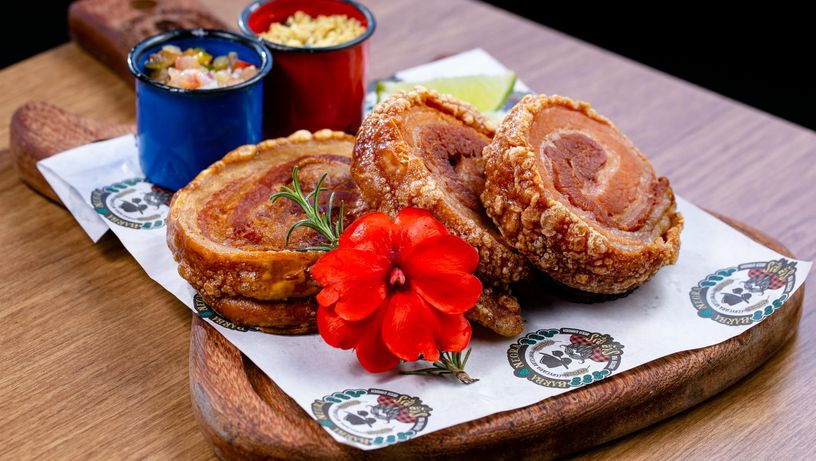 Petisco da cervejaria SOS Garden Bar/Barba Negra para o festival Pedra Azul Gourmet 