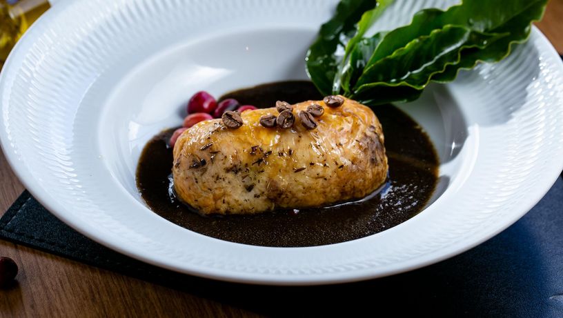 Prato do restaurante Le Jardin du Cuisinier para o Festival Pedra Azul Gourmet 