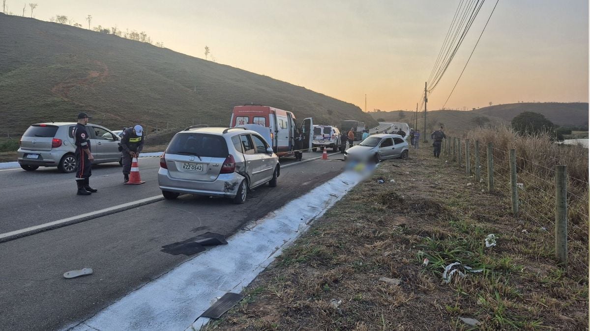 Foto do local onde aconteceu o atropelamento.