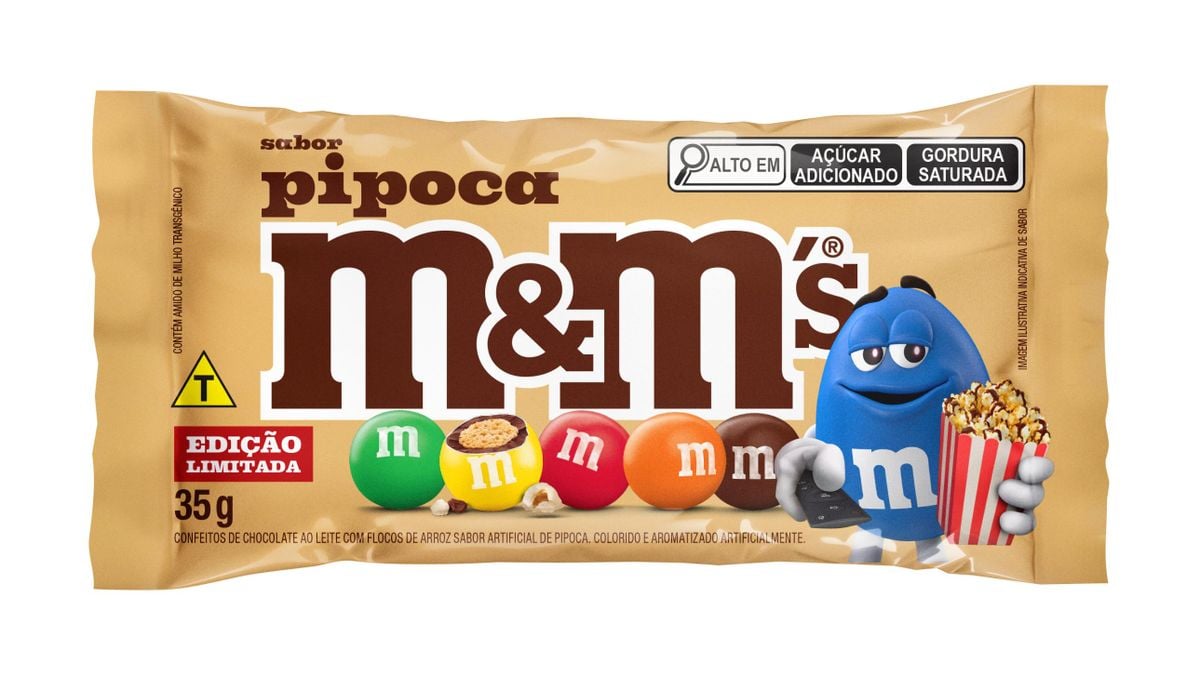 Novo M&M's sabor pipoca