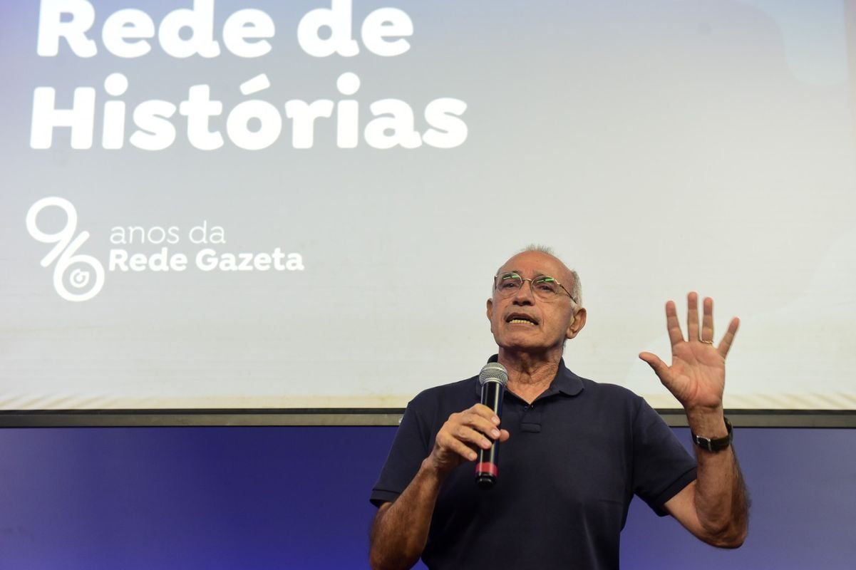 Abdo Chequer no evento que marcou os seus 45 anos de Rede Gazeta