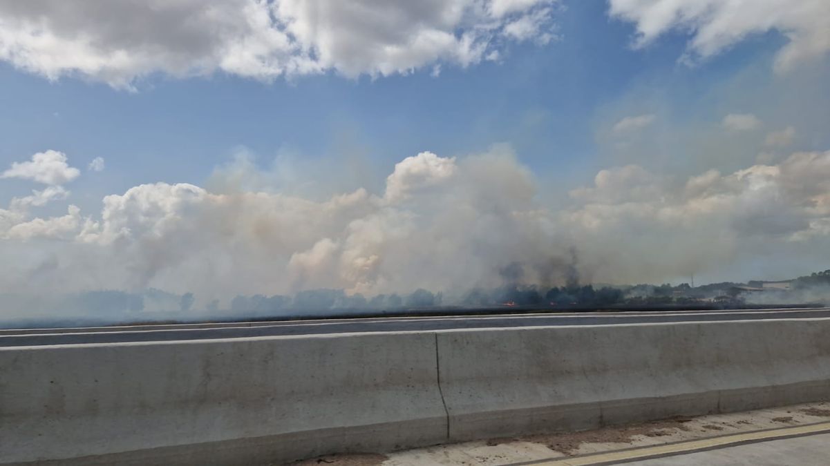 Fumaça visto do Contorno do Mestre Álvaro, na Serra