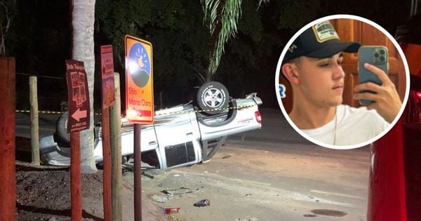 Jair Gasparini Piona estava ao volante da caminhonete e havia completado 19 anos na última quinta-feira (12); passageiro que estava no banco do carona do veículo saiu ileso