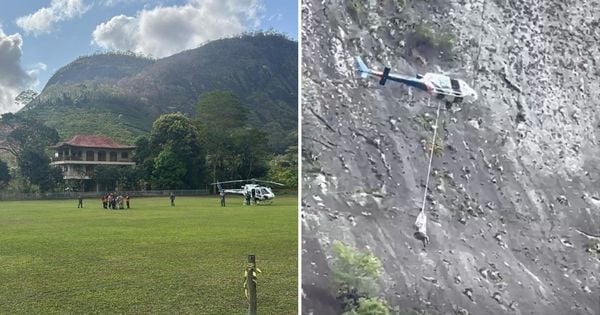 Parapentista foi resgatado por equipe do Núcleo de Operações e Transporte Aéreo da Secretaria da Casa Militar (Notaer), na manhã desta quarta-feira (18)