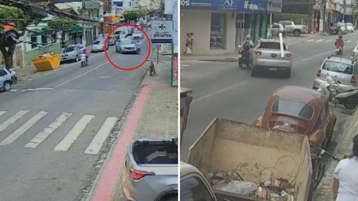 Colisão entre carro e moto deixa motociclista ferido no Centro de Alegre