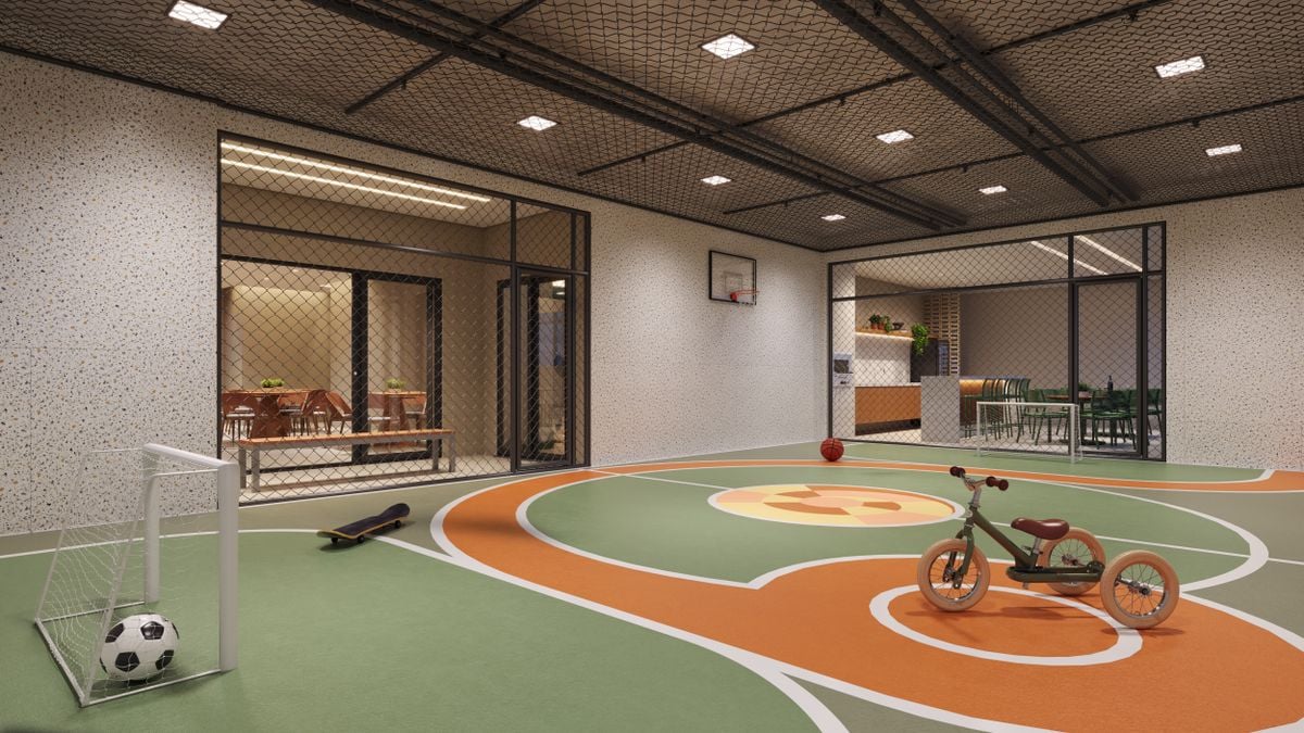 Uma das opções de lazer que estarão disponíveis no Esquina é o Espaço Brincar, um espaço multifuncional de atividades