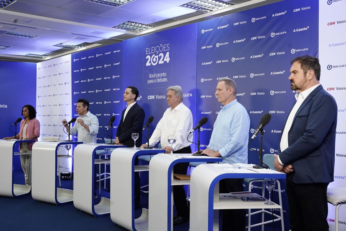 Debate com candidatos a prefeito de Vitória na Rede Gazeta