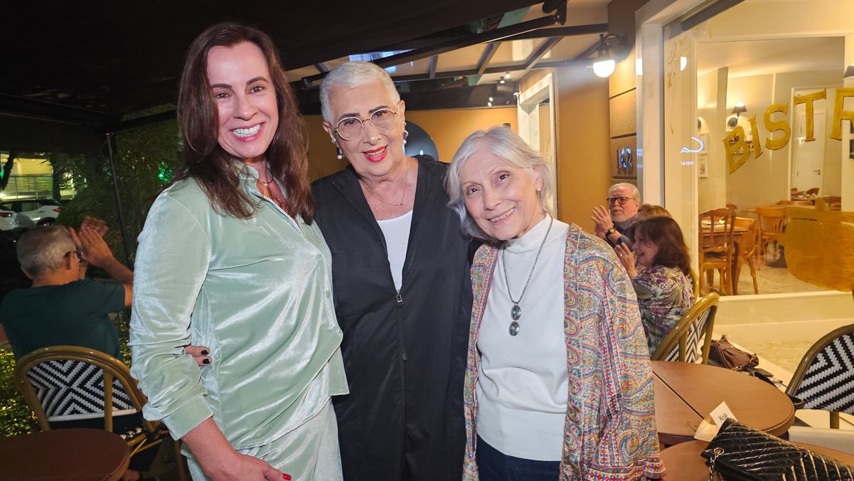 Luciana Almeida, Simone Rizk e Darcilia Moyses