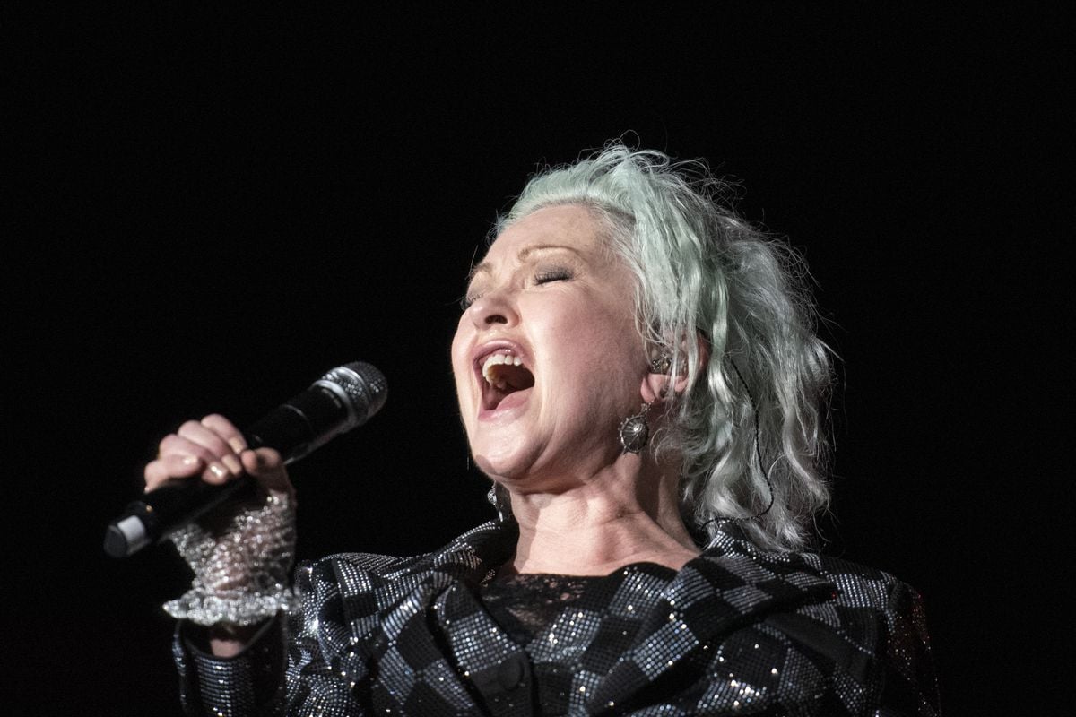 Cyndi Lauper apresenta seu show no Palco Mundo do Festival Rock In Rio 2024