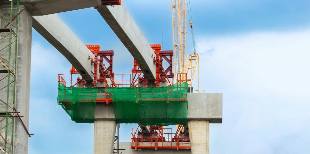 construção de ponte, infraestrutura