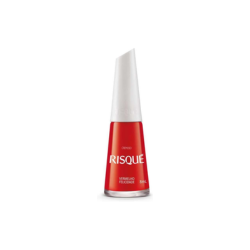 Risqué Felicidade - Esmalte Cremoso, Vermelho, 8ml