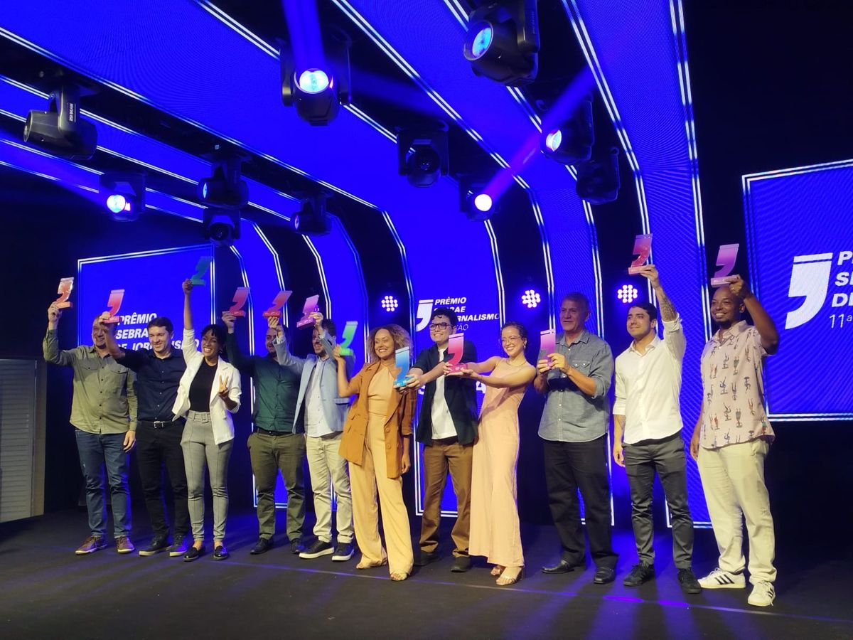 Jornalistas premiados no Prêmio Sebrae de Jornalismo