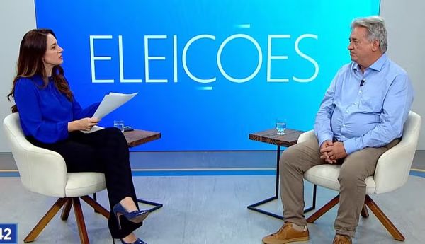 Luiz Paulo Vellozo Lucas é entrevistado no Gazeta Meio Dia, candidato à Prefeitura de Vitória, Espírito santo