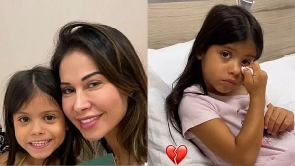 Maíra Cardi leva a filha para o hospital após susto