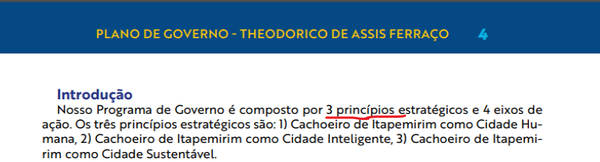  Introdução do plano de governo do deputado estadual Theodorico Ferraço, candidato a prefeito em Cachoeiro de Itapemirim