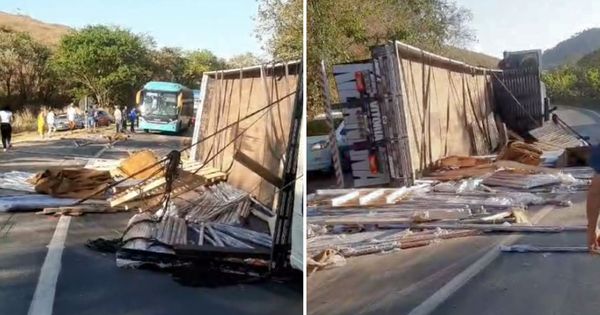 Segundo a Polícia Rodoviária Federal (PRF), tráfego de veículos segue em pare e siga no local, na manhã desta quinta-feira (26)