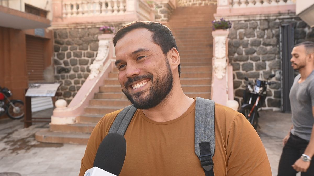 Rafael Albuquerque Lima, eleitor no Centro de Vitória.