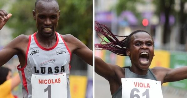 Nicolas Kosgei ultrapassou o brasileiro Wendell Jerônimo na Praia da Costa e seguiu a frente para garantir a vitória.  Viola Kosgei faturou no feminino