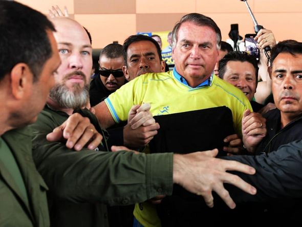 O ex-presidente Jair Bolsonaro, durante visita ao Espírito Santo para apoiar candidatos do PL nas Eleições 2024 por Fernando Madeira