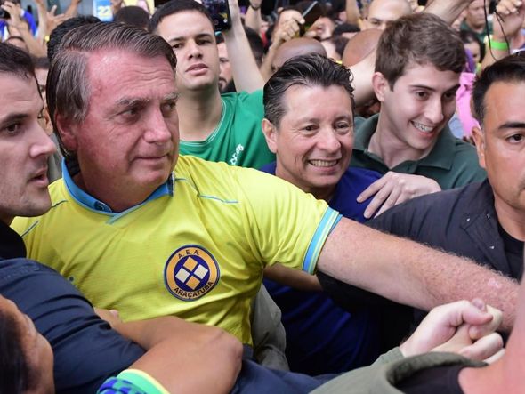 O ex-presidente Jair Bolsonaro, durante visita ao Espírito Santo para apoiar candidatos do PL nas Eleições 2024 por Fernando Madeira