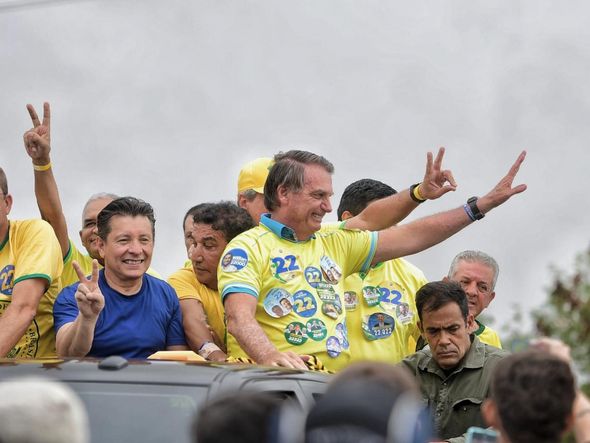 O ex-presidente Jair Bolsonaro, durante visita ao Espírito Santo para apoiar candidatos do PL nas Eleições 2024 por Fernando Madeira