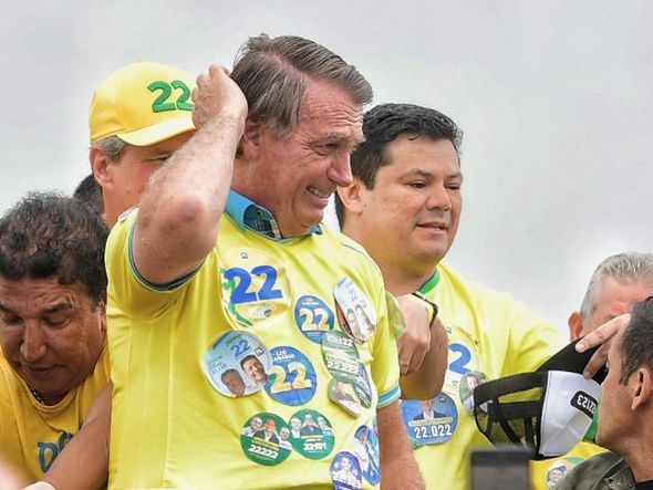 O ex-presidente Jair Bolsonaro, durante visita ao Espírito Santo para apoiar candidatos do PL nas Eleições 2024 por Fernando Madeira