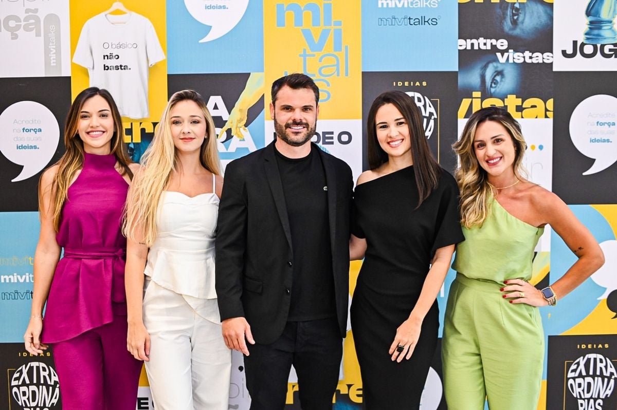 Mayara Bueno, Rose Oliva, Thiago Sirtoli, Livia Giacomin e Denise Viana