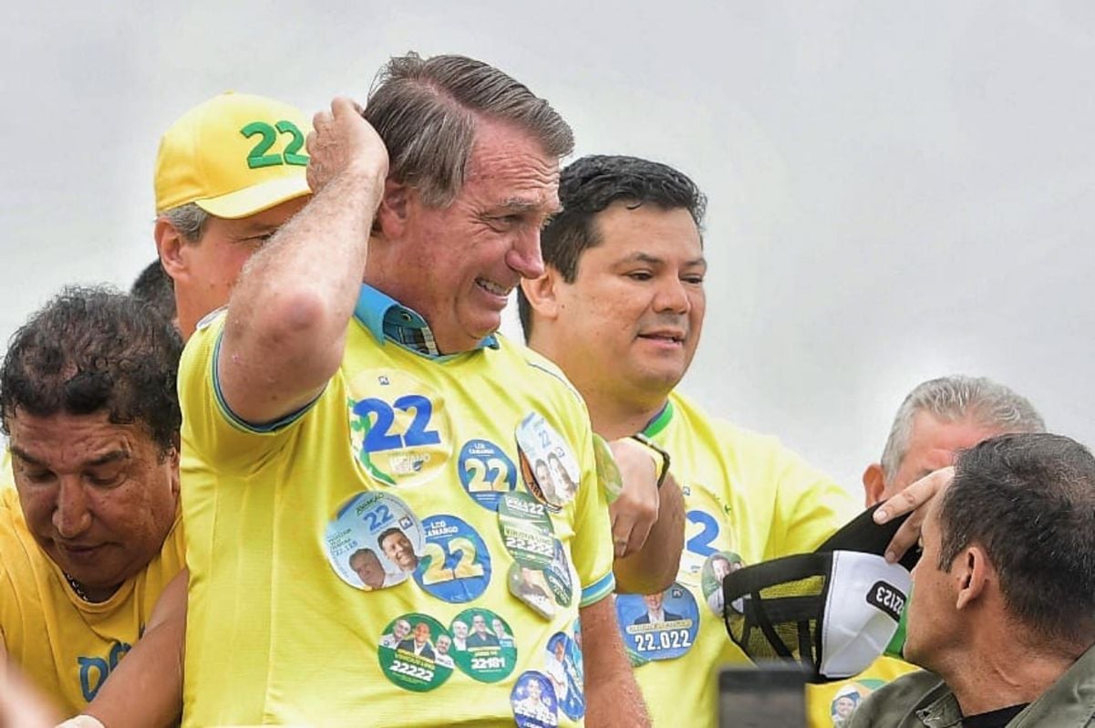 O ex-presidente Jair Bolsonaro, durante visita ao Espírito Santo para apoiar candidatos do PL nas Eleições 2024