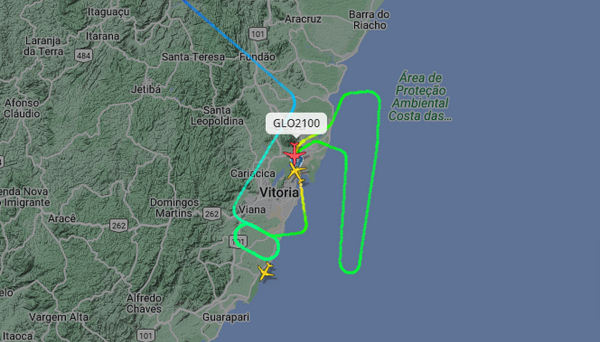 Voo de Bolsonaro arremeteu devido às condições climáticas em Vitória