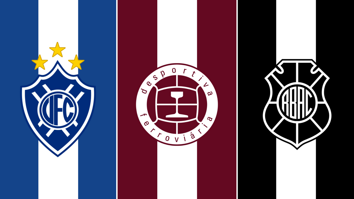 Escudos do Vitória F.C, Desportiva Ferroviária e Rio Branco A.C