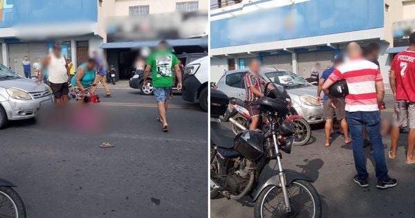 Motorista disse à Polícia Militar que conduzia o veículo quando as duas atravessaram pela via, sem tempo hábil para ele desviar delas