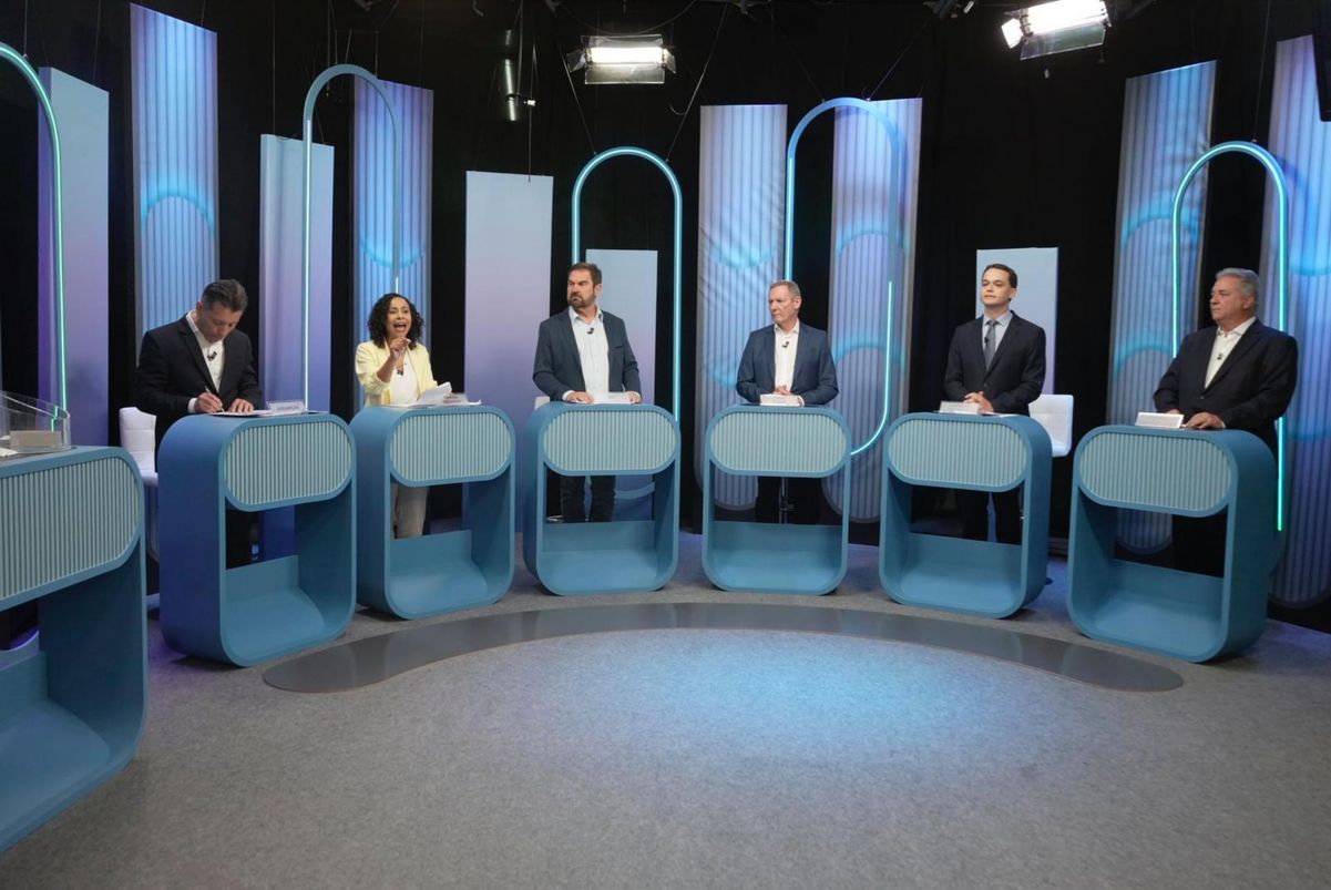 Debate da TV Gazeta entre candidatos à Prefeitura de Vitória