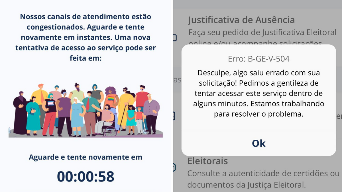 Aplicativo e-Título apresenta congestionamento no início da votação