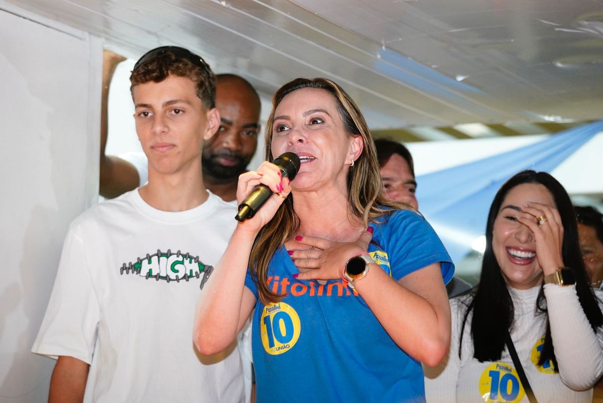Vice de Pazolini discursa após o resultado das eleições por Vitor Jubini