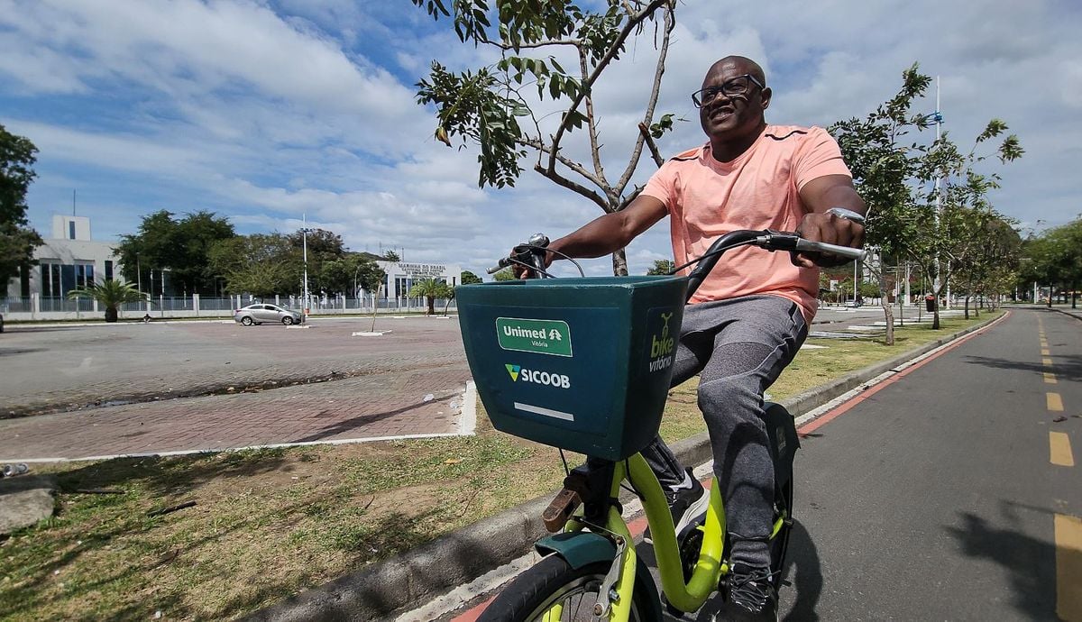 Gesaias Ferreira, usuário do bike Vitória