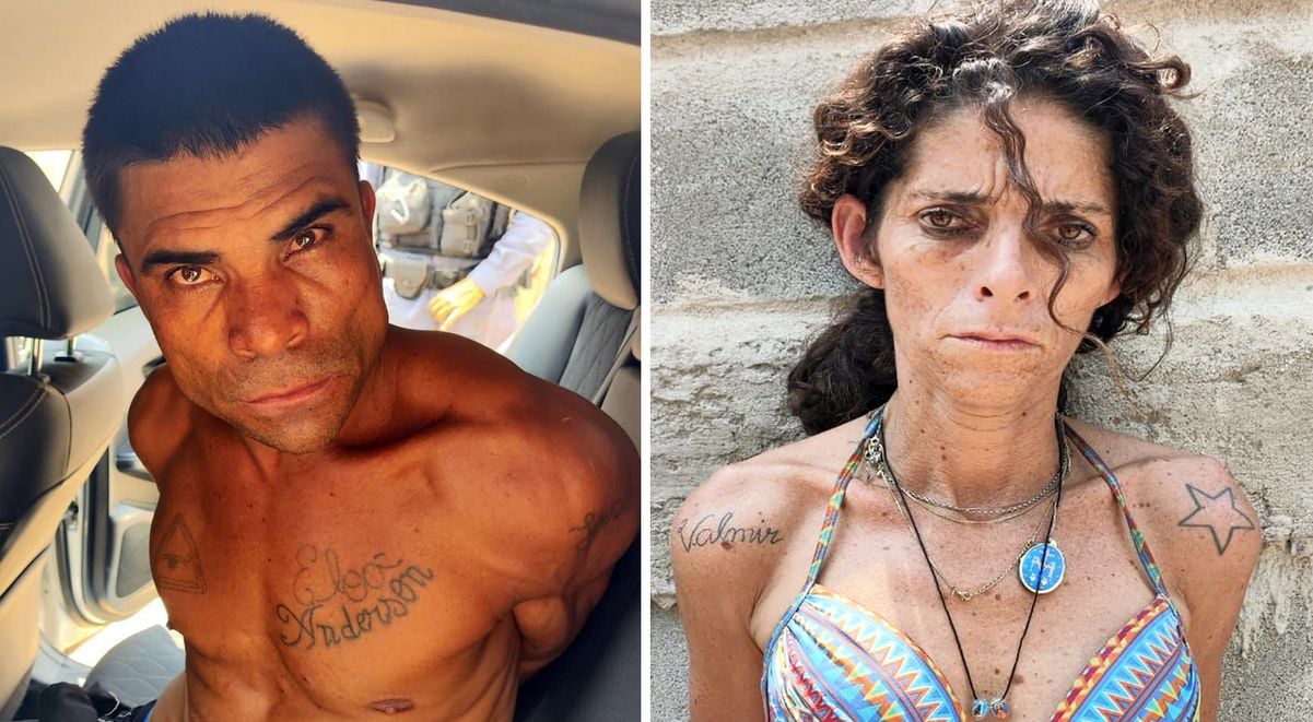 Valmir Santana Ribeiro e Adriana de Souza Santos: casal suspeito de matar pais de primeira-dama foi detido em Cachoeiro